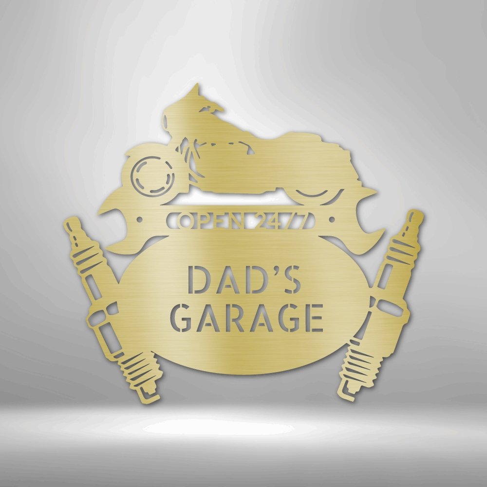 Street Glide Mechanic Monogram -Custom Metal Sign - Broken Knuckle Apparel