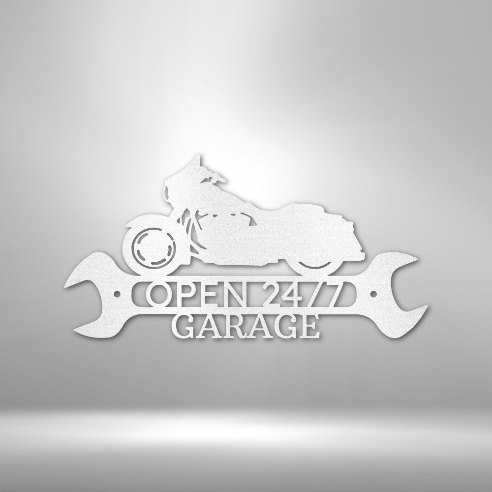 Street Glide Shop Monogram - Steel Sign - Broken Knuckle Apparel