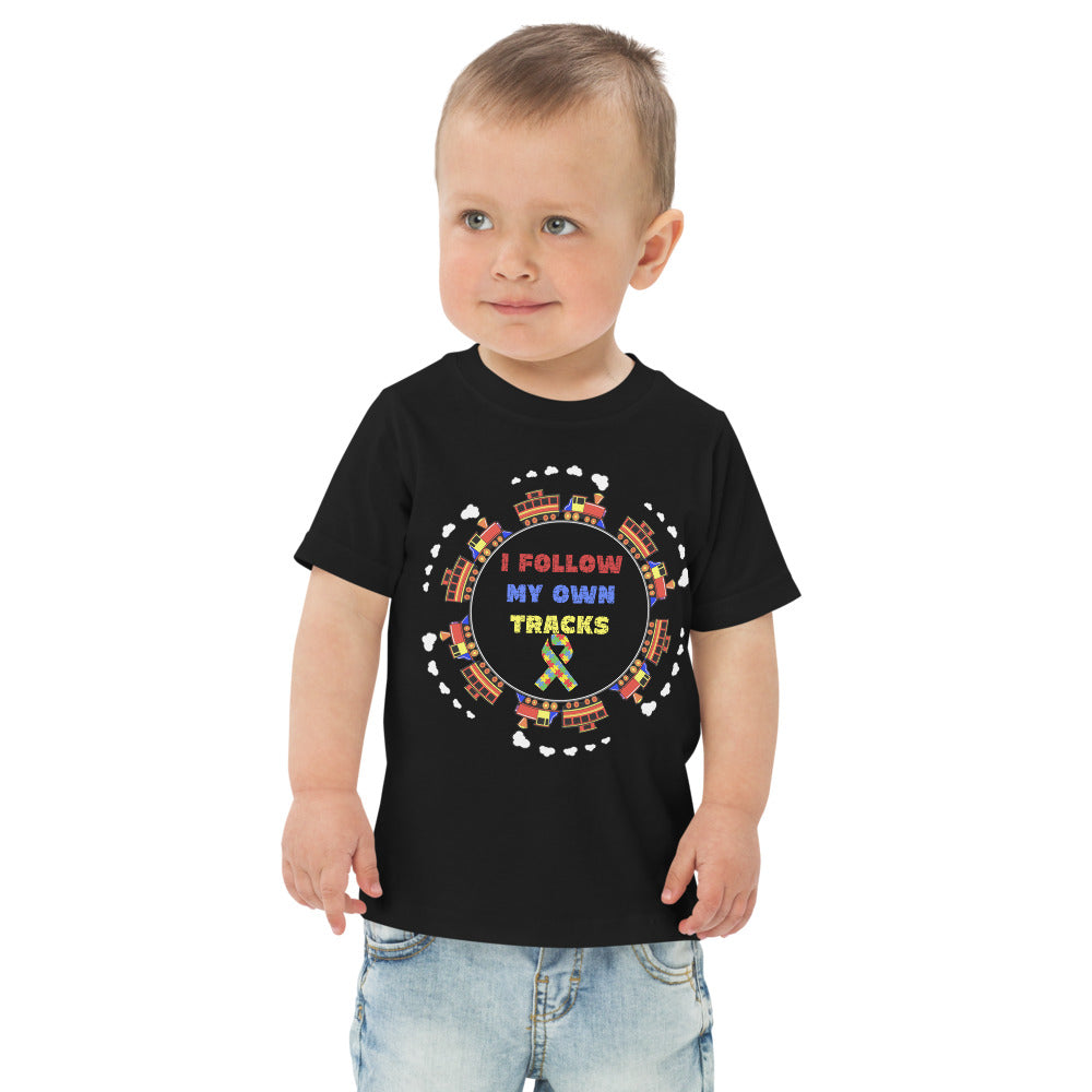 I Follow My Own Tracks Toddler jersey t-shirt - Broken Knuckle Apparel