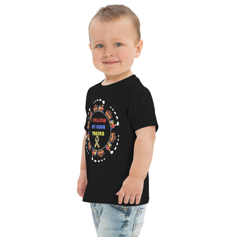 I Follow My Own Tracks Toddler jersey t-shirt - Broken Knuckle Apparel