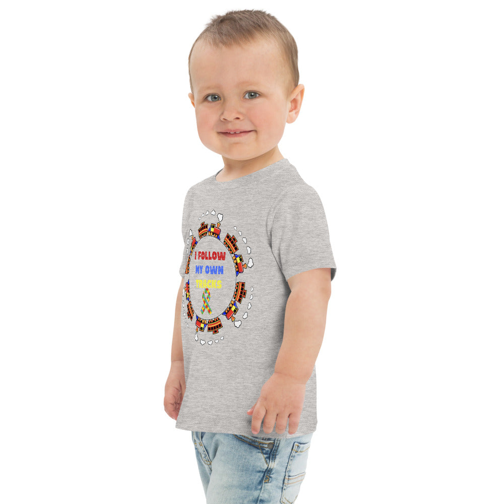 I Follow My Own Tracks Toddler jersey t-shirt - Broken Knuckle Apparel