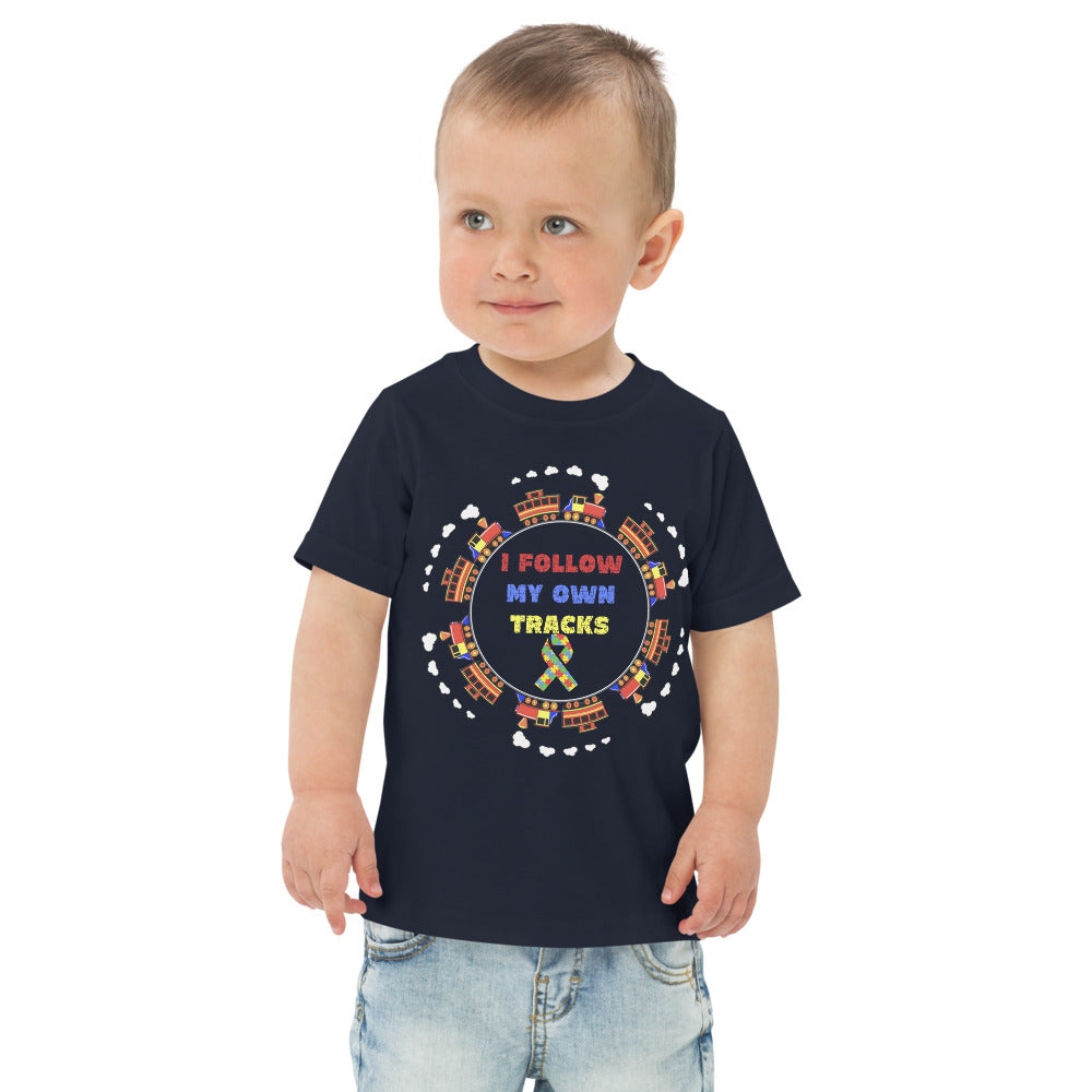 I Follow My Own Tracks Toddler jersey t-shirt - Broken Knuckle Apparel