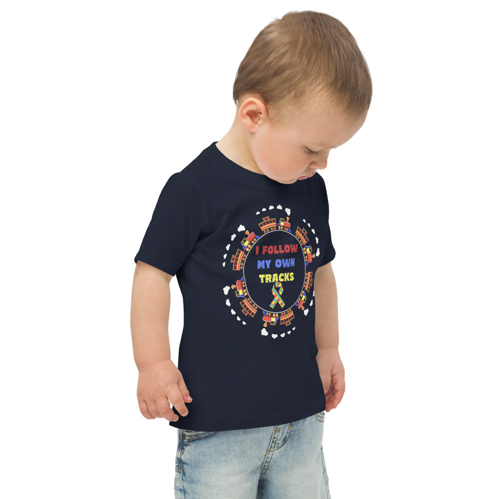 I Follow My Own Tracks Toddler jersey t-shirt - Broken Knuckle Apparel