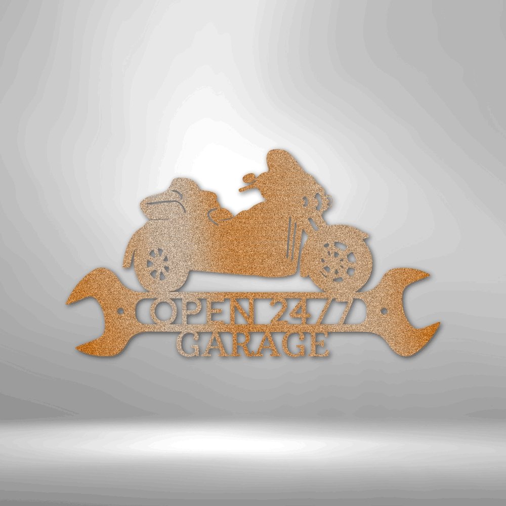 Trike Shop Monogram - Personalized Steel Sign - Broken Knuckle Apparel