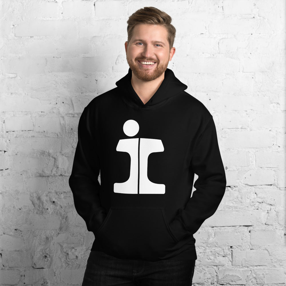 Illinois Central "Split Rail" Logo Pullover Unisex Hoodie - Broken Knuckle Apparel