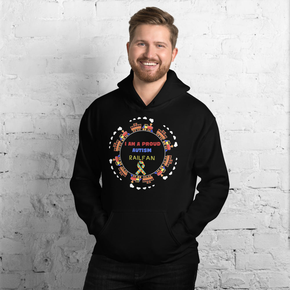 I Am A Proud Autism Railfan Pullover Unisex Hoodie - Broken Knuckle Apparel