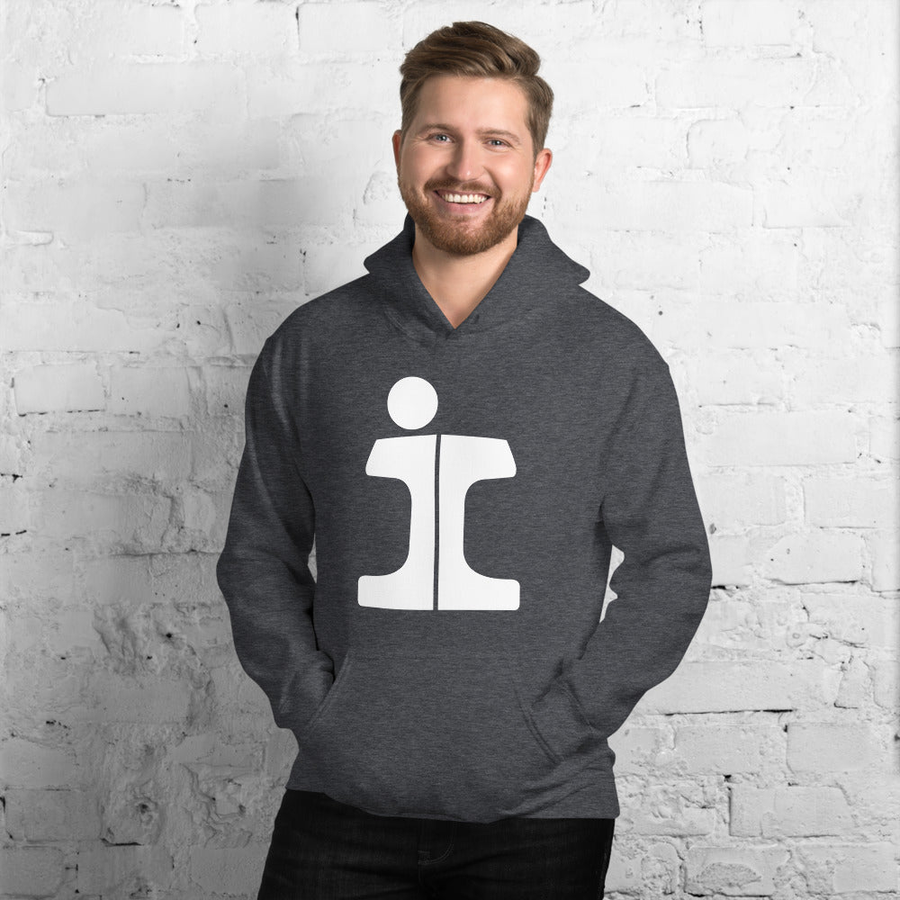 Illinois Central "Split Rail" Logo Pullover Unisex Hoodie - Broken Knuckle Apparel