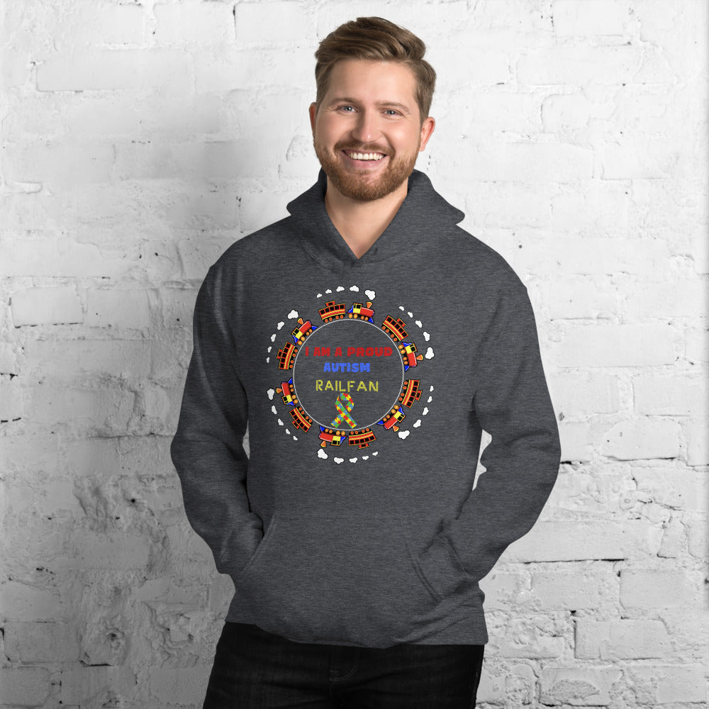 I Am A Proud Autism Railfan Pullover Unisex Hoodie - Broken Knuckle Apparel