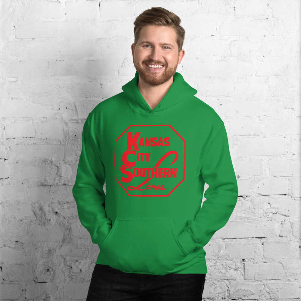 Kansas City Southern Locomotive Pullover Unisex Hoodie - Broken Knuckle Apparel