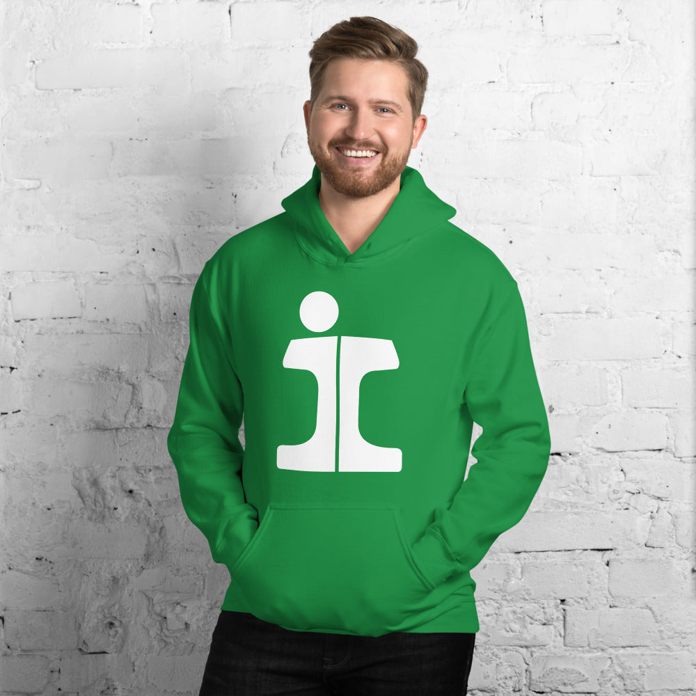 Illinois Central "Split Rail" Logo Pullover Unisex Hoodie - Broken Knuckle Apparel
