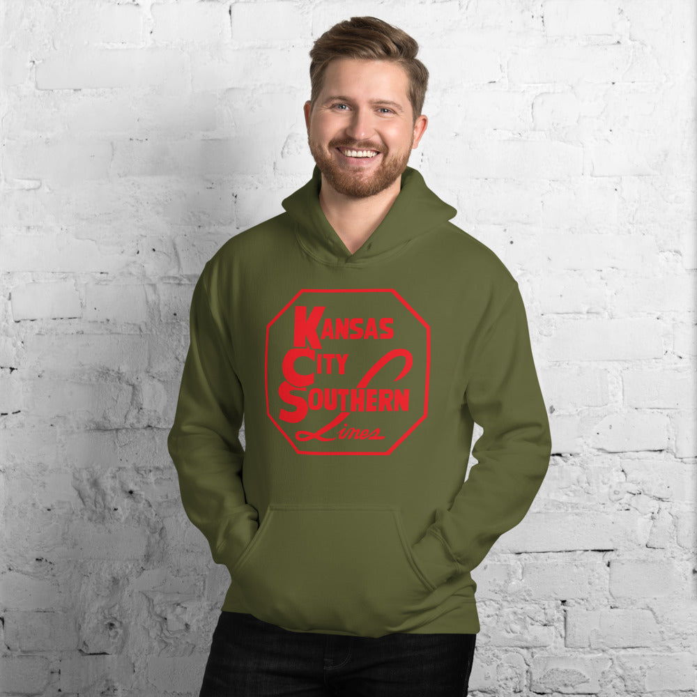 Kansas City Southern Locomotive Pullover Unisex Hoodie - Broken Knuckle Apparel