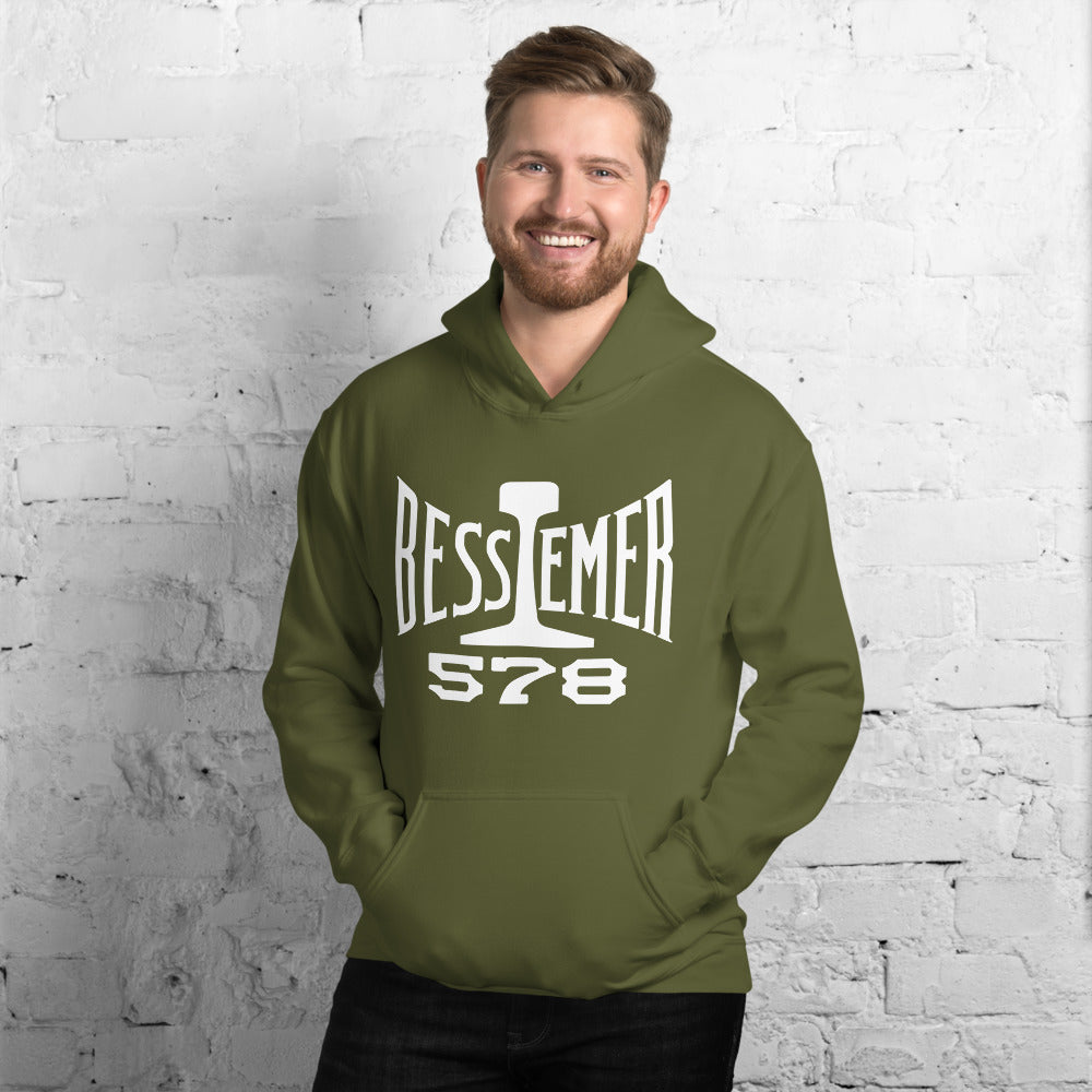 Bessemer and Lake Erie Railroad Pullover Unisex Hoodie - Broken Knuckle Apparel