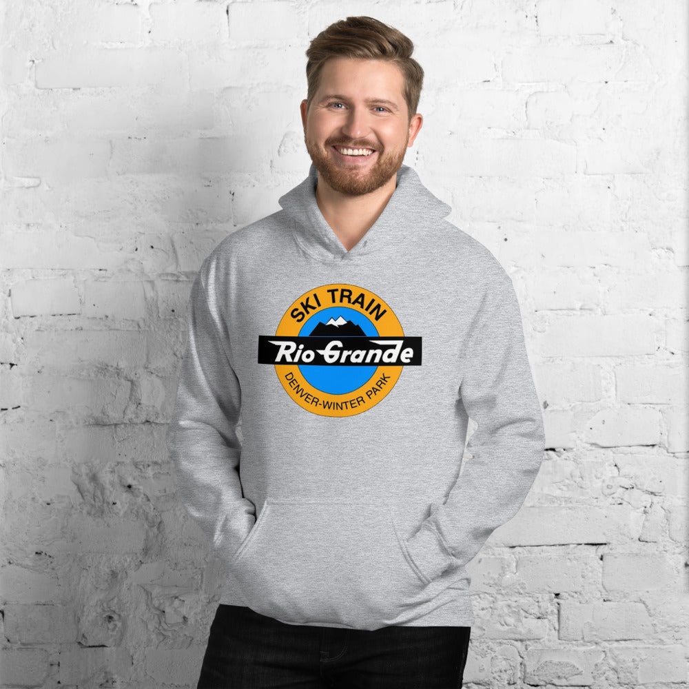Rio Grande Ski Train Pullover Unisex Hoodie - Broken Knuckle Apparel
