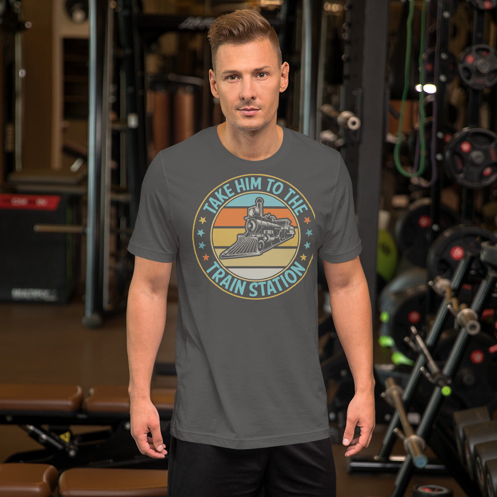 Take Him To The Train Station Men's Short-sleeve t-shirt - Broken Knuckle Apparel