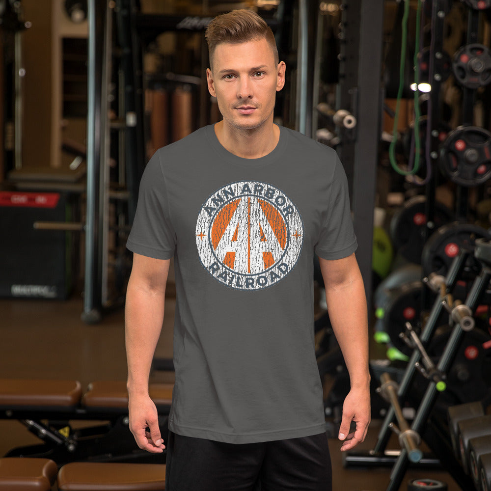 Ann Arbor Rail Distressed Men's Short-sleeve t-shirt - Broken Knuckle Apparel