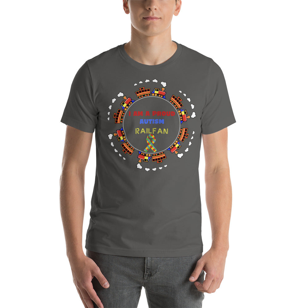 Proud Autism Railfan Men's Short-sleeve t-shirt - Broken Knuckle Apparel