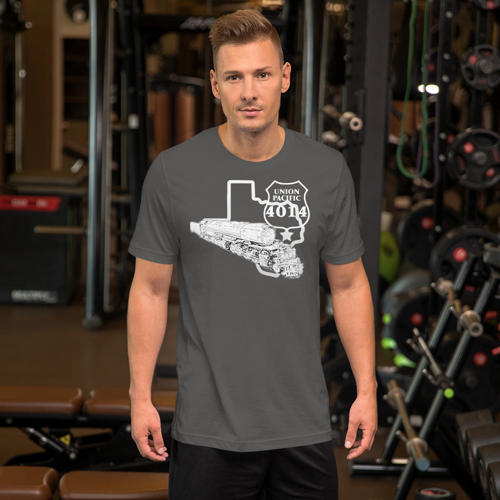 UP Big Boy 4014 Houston TX. Men's Short-sleeve t-shirt - Broken Knuckle Apparel