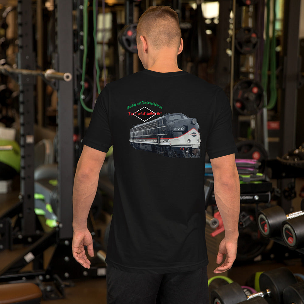 Reading Blue Mountain & Northern “The Road of Anthracite” Men's Short-Sleeve T-Shirt - Broken Knuckle Apparel