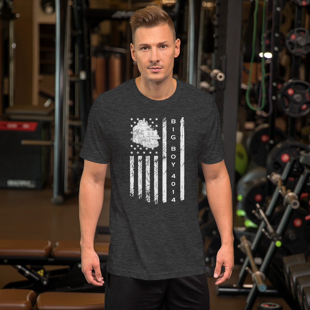 Big Boy 4014 American Flag Men's Short-Sleeve T-Shirt - Broken Knuckle Apparel
