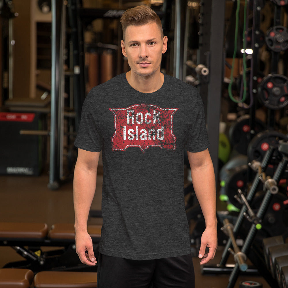 Rock Island Distressed Men's Short-sleeve t-shirt - Broken Knuckle Apparel