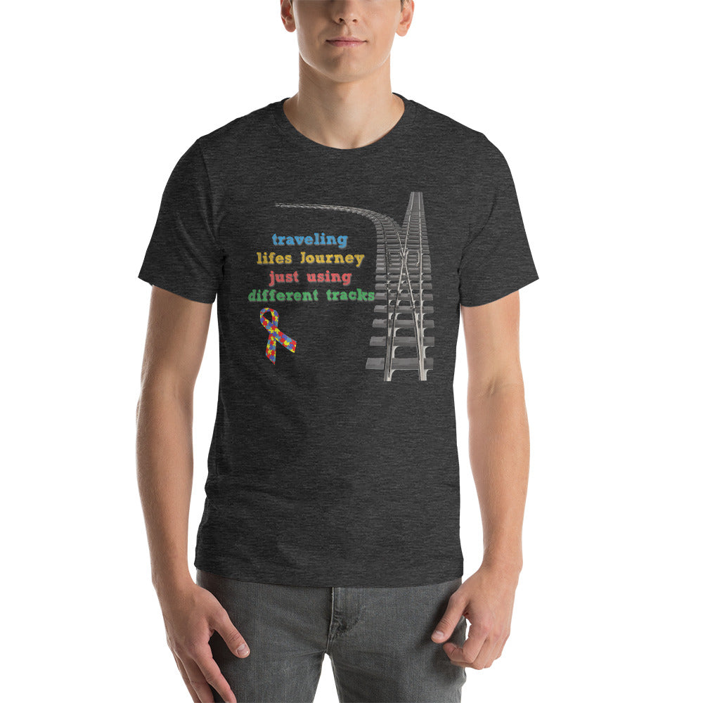 Traveling Life's Journey Autism Awareness Men's Short-sleeve t-shirt - Broken Knuckle Apparel