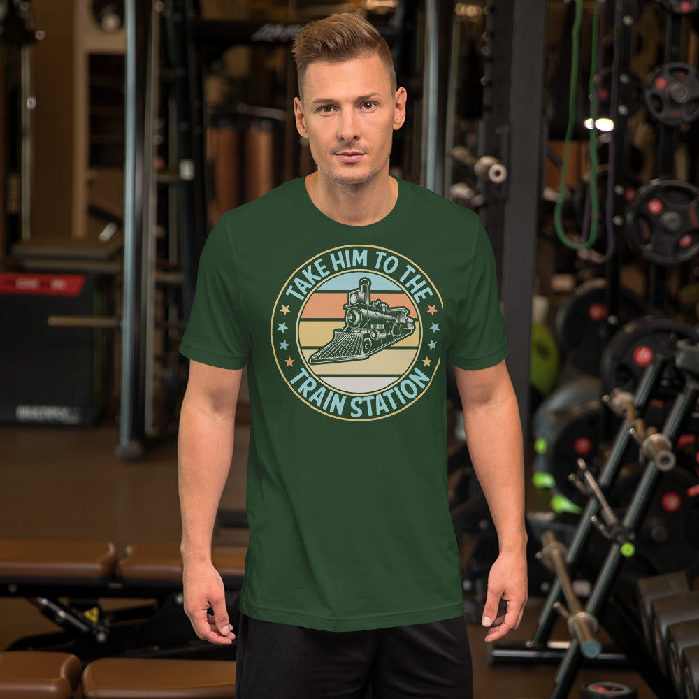 Take Him To The Train Station Men's Short-sleeve t-shirt - Broken Knuckle Apparel