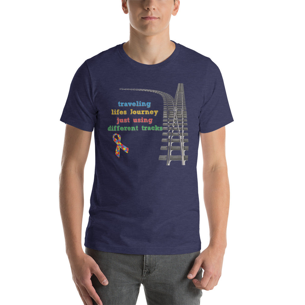 Traveling Life's Journey Autism Awareness Men's Short-sleeve t-shirt - Broken Knuckle Apparel