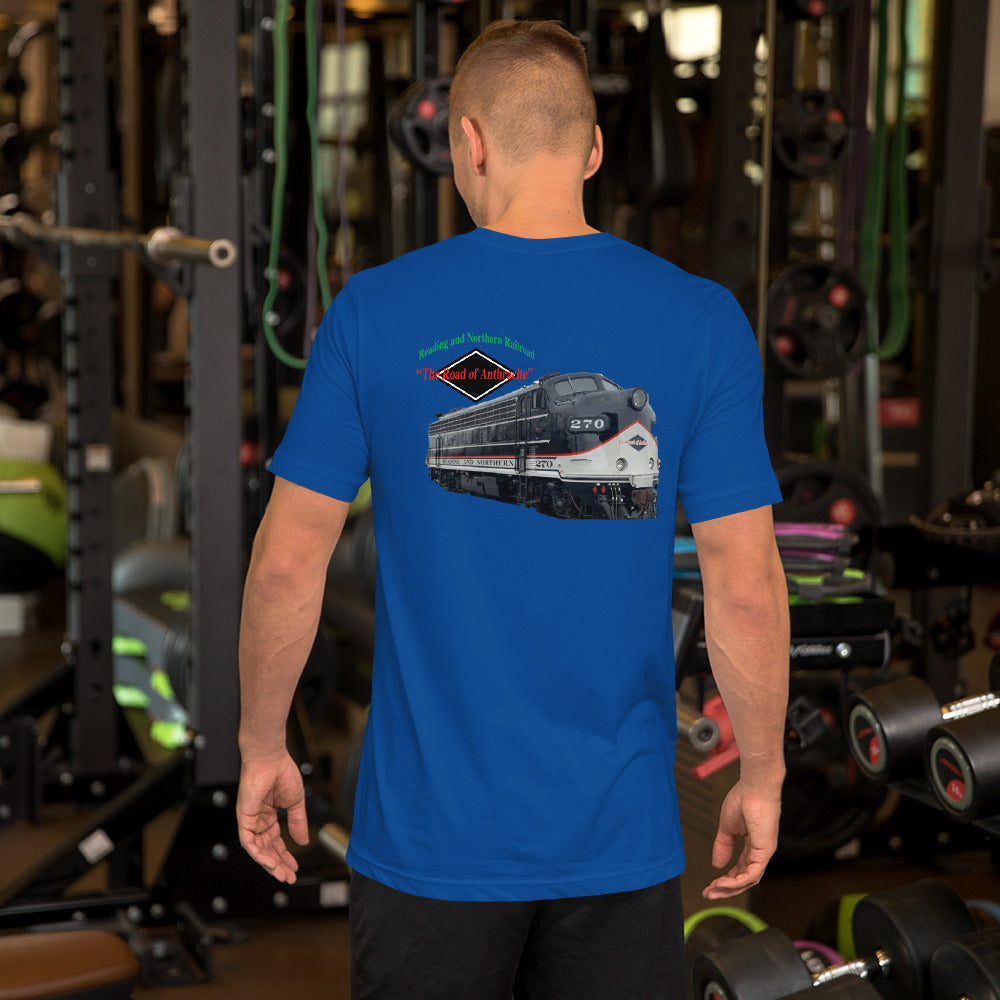 Reading Blue Mountain & Northern “The Road of Anthracite” Men's Short-Sleeve T-Shirt - Broken Knuckle Apparel