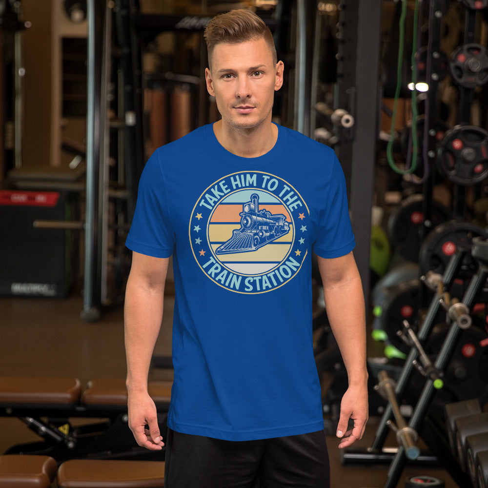 Take Him To The Train Station Men's Short-sleeve t-shirt - Broken Knuckle Apparel
