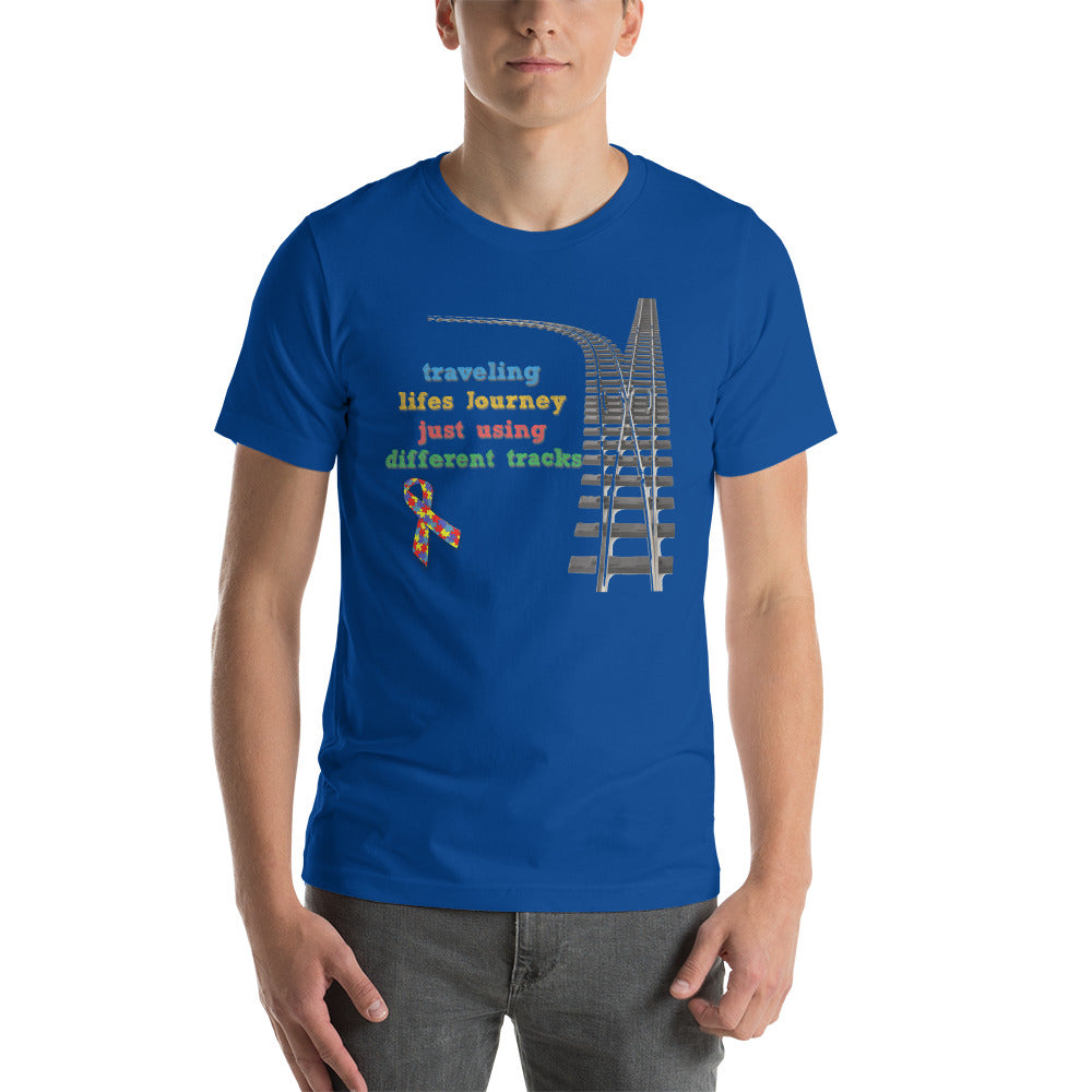 Traveling Life's Journey Autism Awareness Men's Short-sleeve t-shirt - Broken Knuckle Apparel