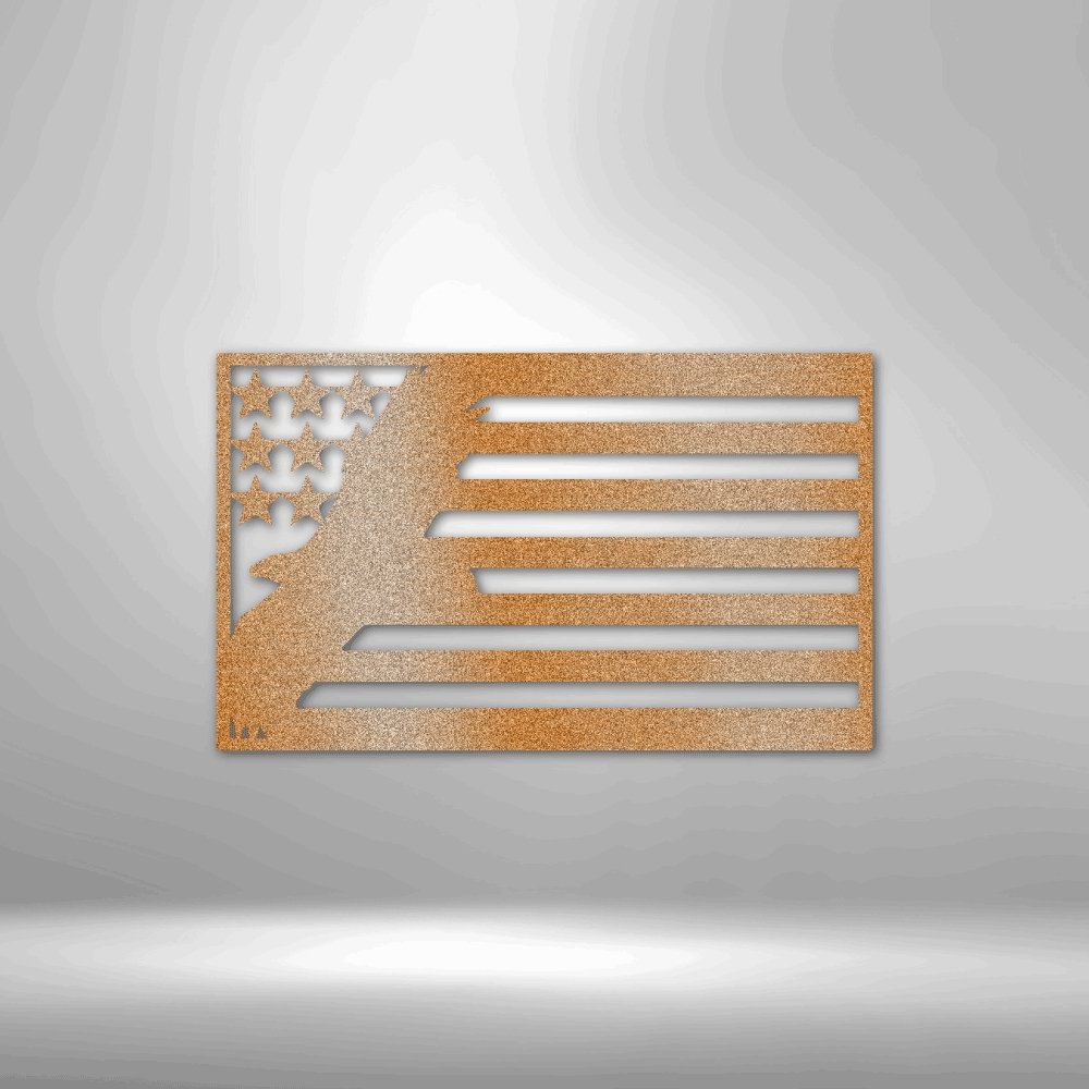 USA Eagle - Steel Sign - Broken Knuckle Apparel