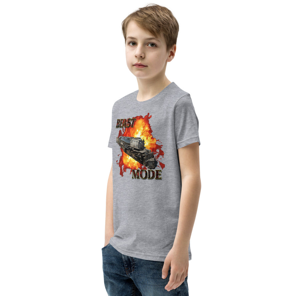 UP Big Boy 4014 Beast Mode Youth Short Sleeve T-Shirt - Broken Knuckle Apparel
