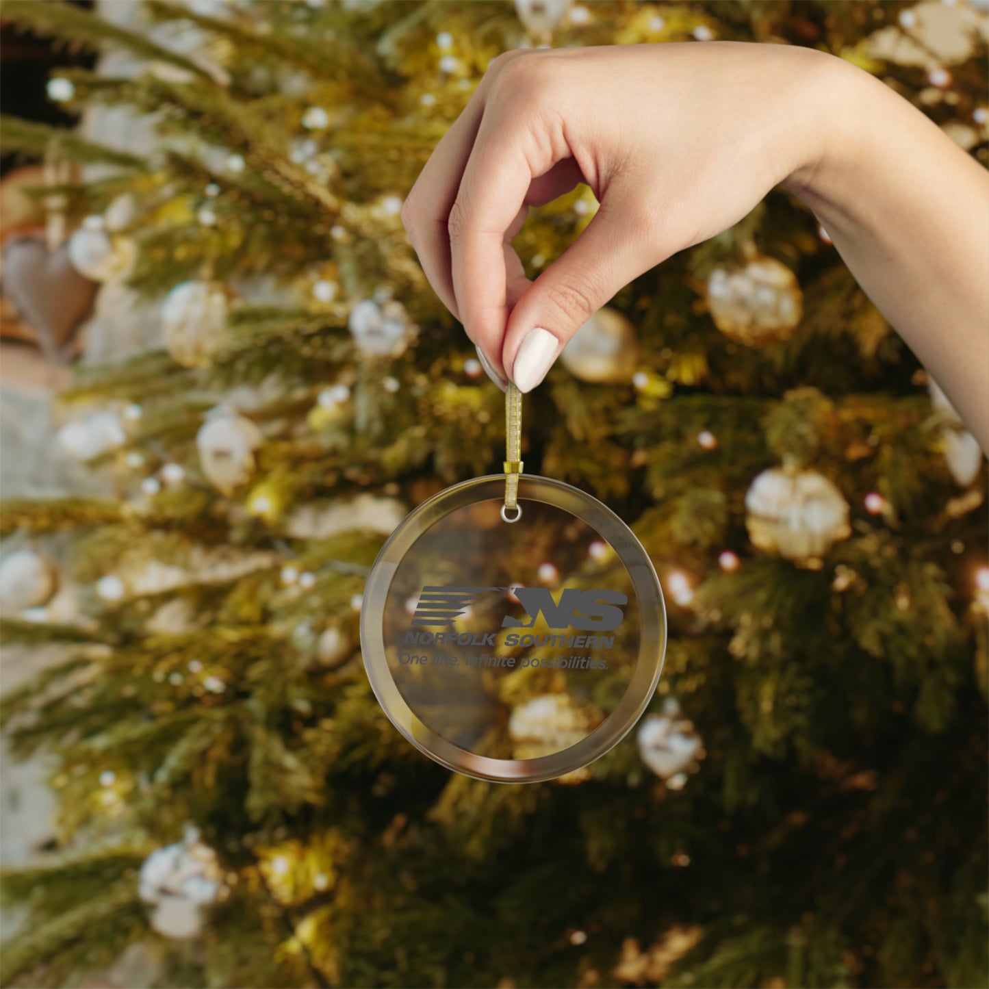 Norfolk Southern Glass Ornaments