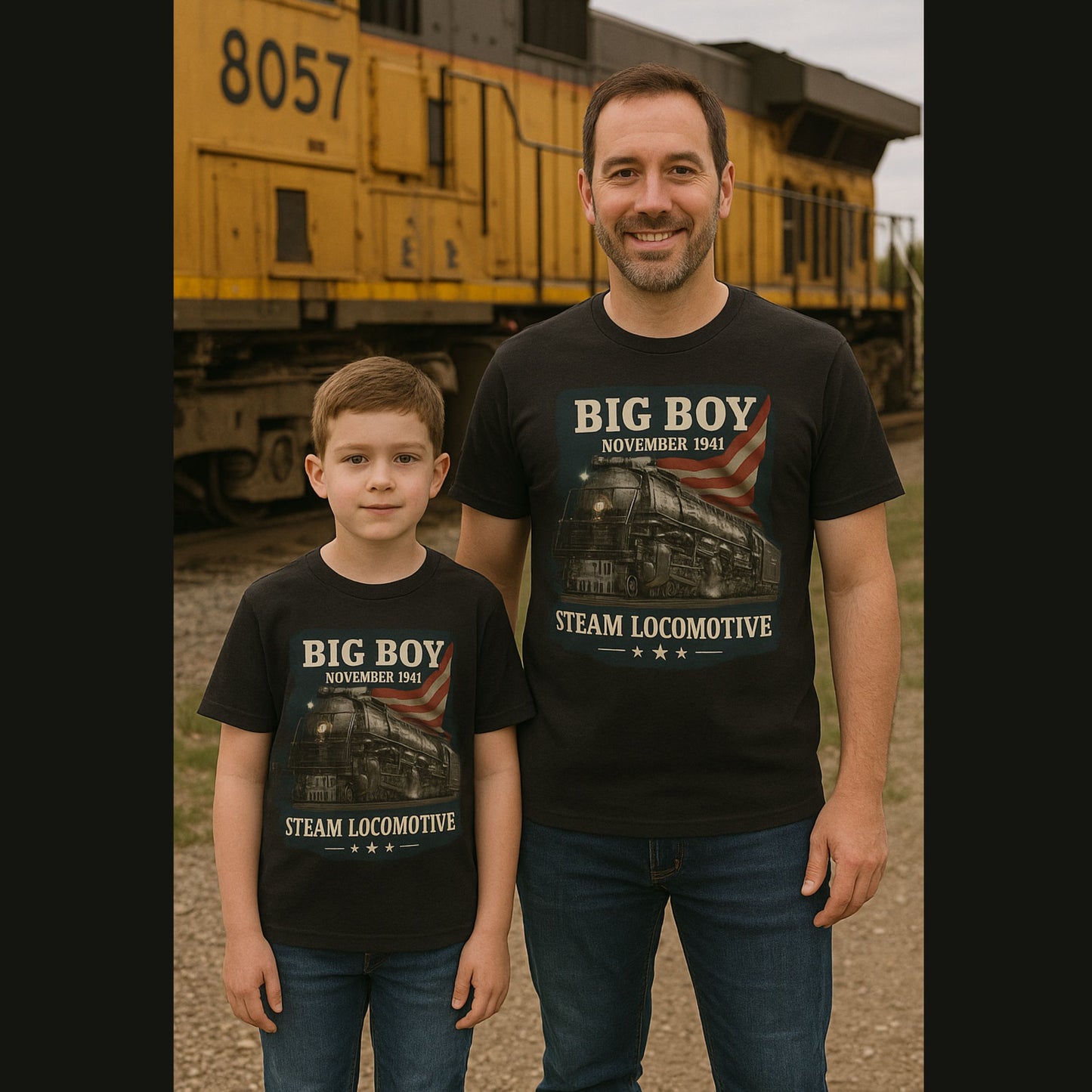 Big Boy Steam Locomotive Heavyweight Classic T-Shirt