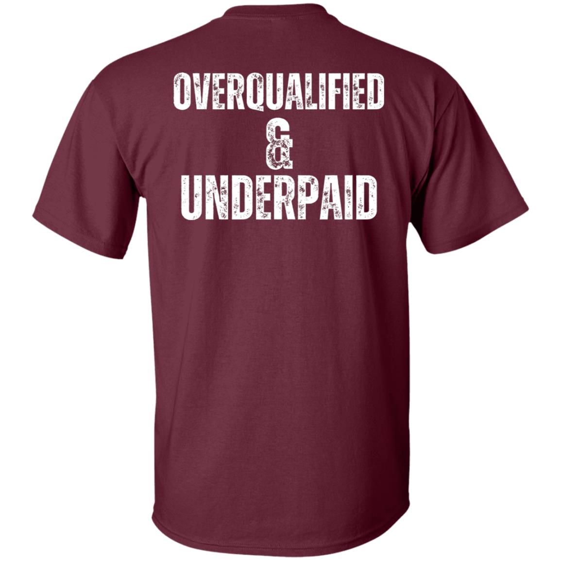 Railroader Overqualified & Underpaid Heavyweight Classic  T-Shirt