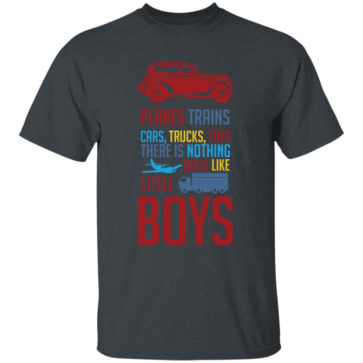 Planes, Trains, Cars Youth 5.3 oz 100% Cotton T-Shirt