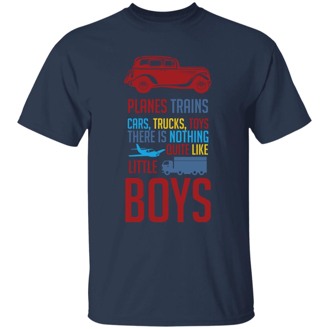 Planes, Trains, Cars Youth 5.3 oz 100% Cotton T-Shirt