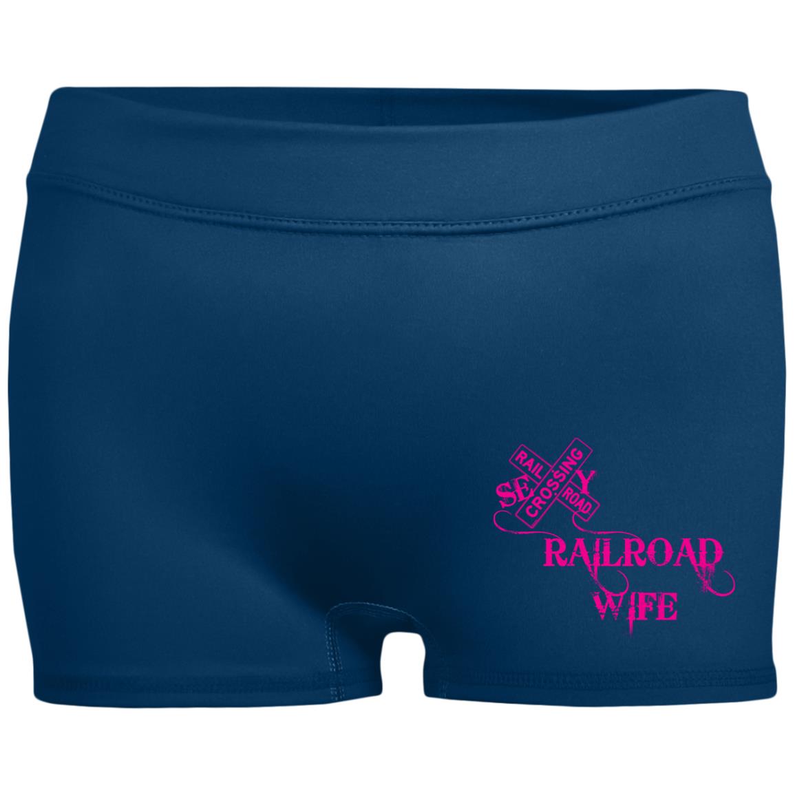 Sexy Railroad Wife Ladies' Fitted Moisture-Wicking 2.5 inch Inseam Shorts