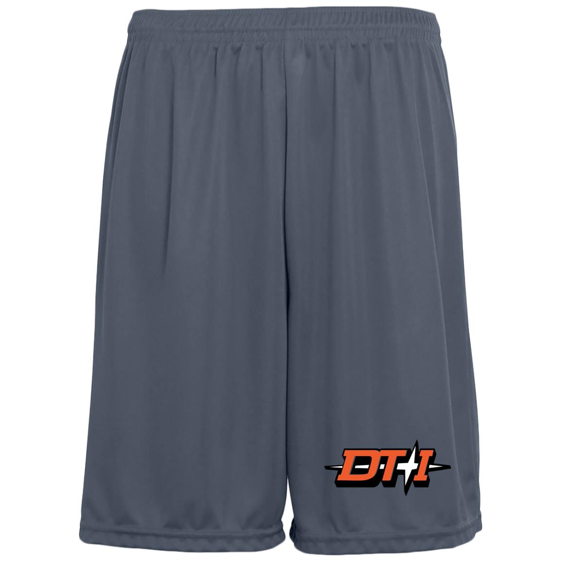 Detroit Toledo & Ironton [DT&I] Moisture-Wicking Pocketed 9 inch Inseam Training Shorts