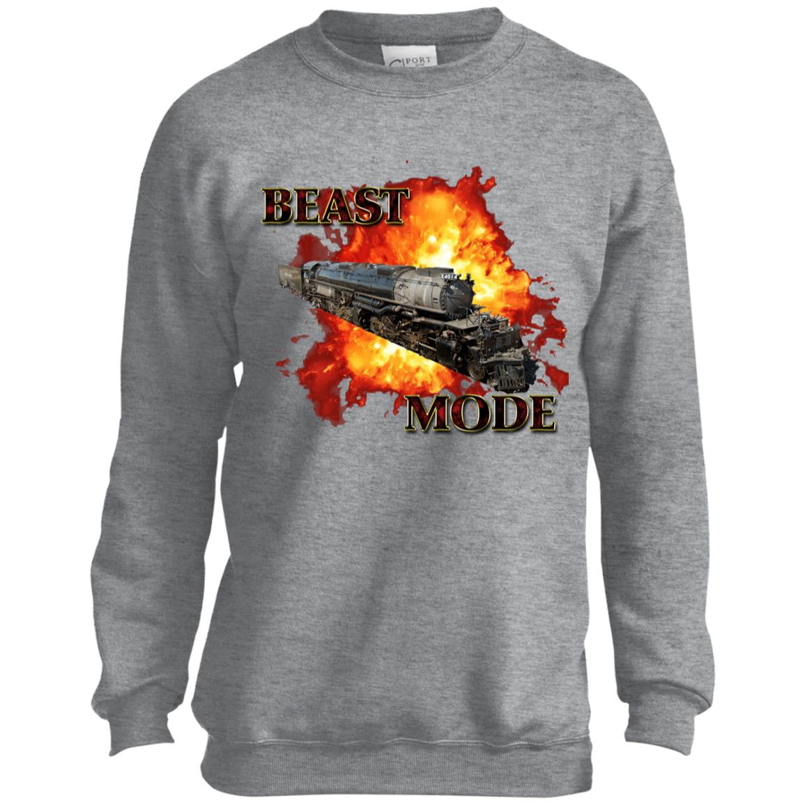 Beast Mode Big Boy 4014 Youth Crewneck Sweatshirt