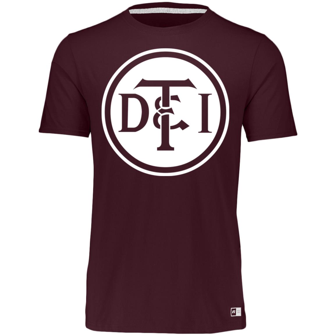 Detroit & Toledo Ironton [DT&I] Vintage White Logo Essential Dri-Power Tee