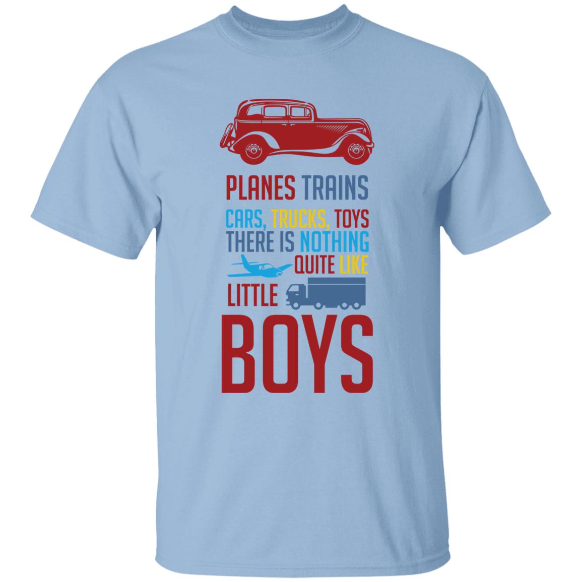 Planes, Trains, Cars Youth 5.3 oz 100% Cotton T-Shirt