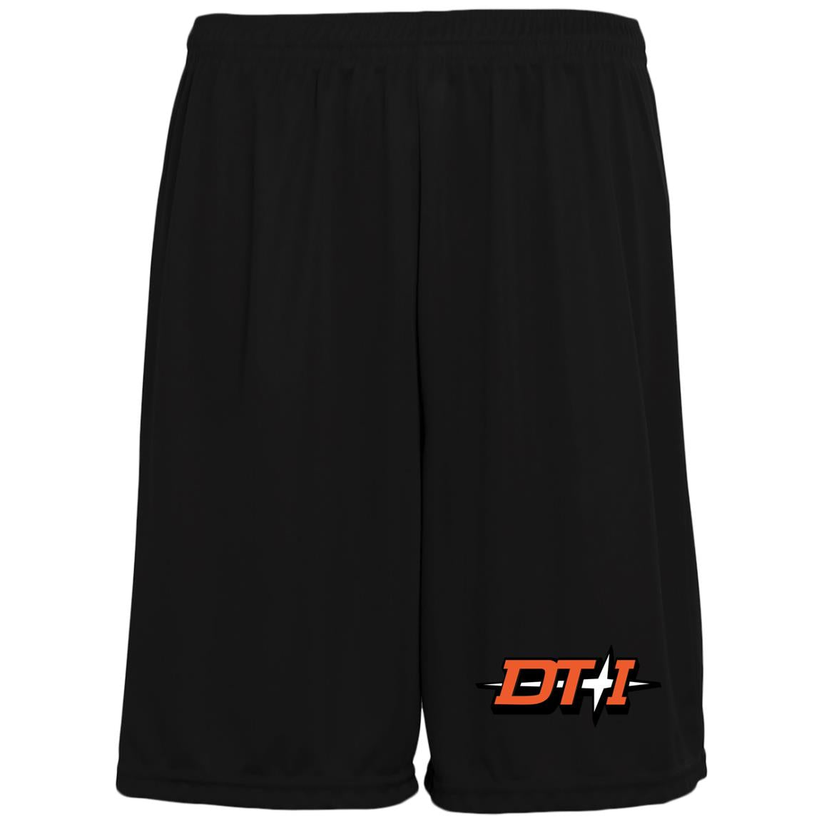 Detroit Toledo & Ironton [DT&I] Moisture-Wicking Pocketed 9 inch Inseam Training Shorts