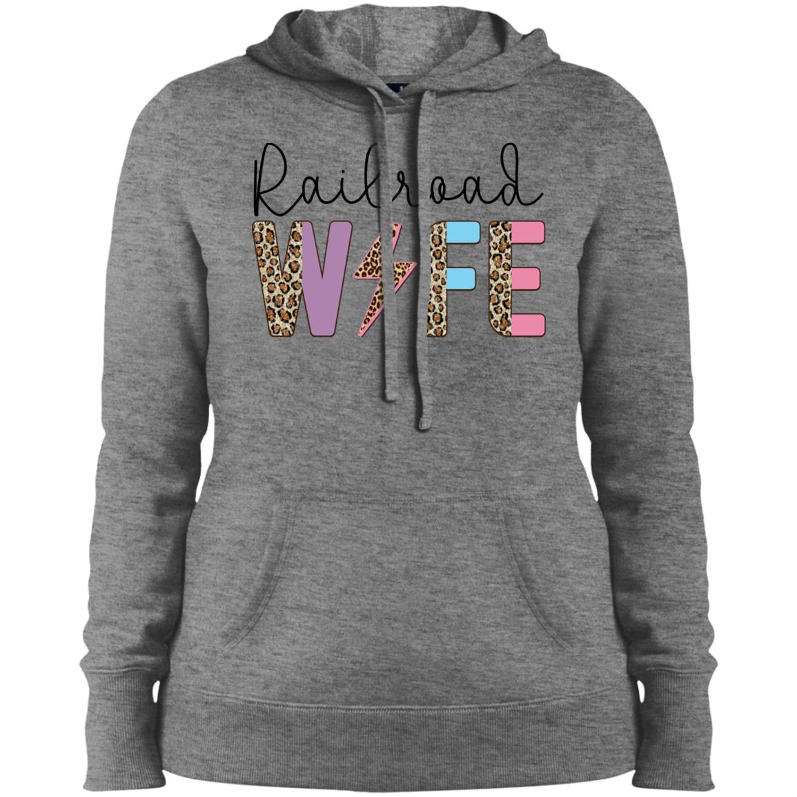 Railroad Wife Expensive, Difficult, and Talks Back Ladies' Pullover Hooded Sweatshirt