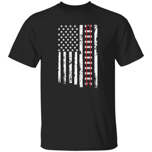 Train American Flag Heavyweight Classic  T-Shirt