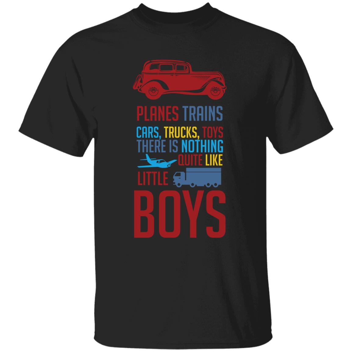 Planes, Trains, Cars Youth 5.3 oz 100% Cotton T-Shirt