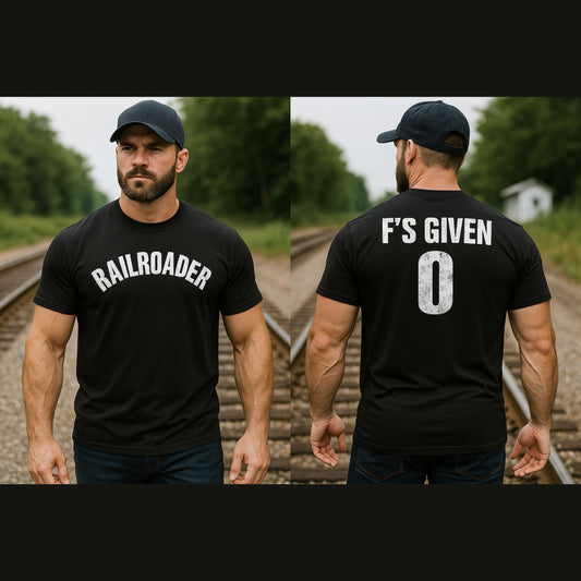 Railroader F's Given Heavyweight Classic  T-Shirt