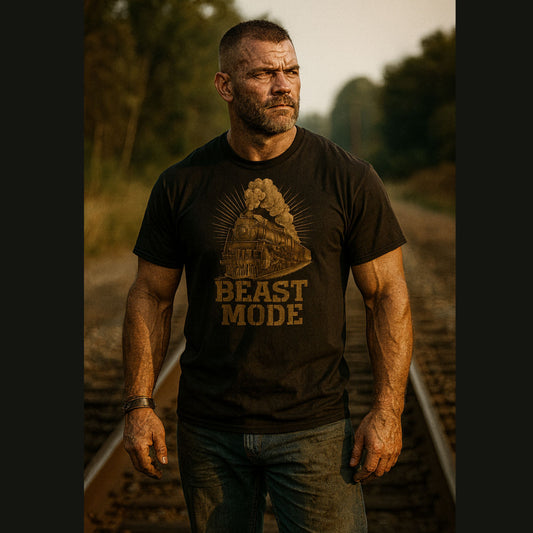 Beast Mode Big Boy 4014 Steam Locomotive T-Shirt – Vintage Railfan Graphic Tee
