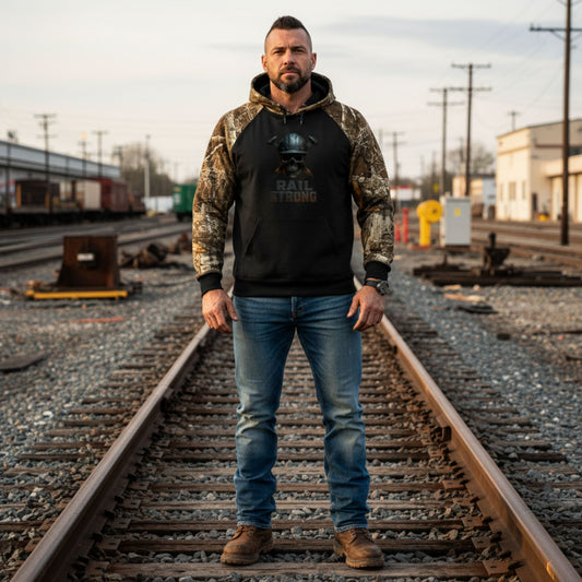 Rail Strong Realtree® Performance Colorblock Hoodie – Skull & Hammers Workwear Pullover