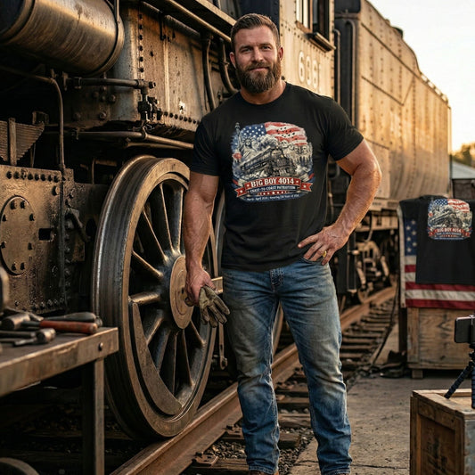 Big Boy 4014 USA 250 Patriotic T‑Shirt | Coast-to-Coast Tour